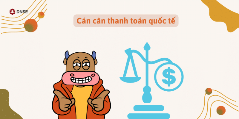 Biểu đồ hoặc sơ đồ minh họa cấu trúc cán cân thanh toán quốc tế, làm nổi bật vị trí của cán cân thương mại (tài khoản vãng lai).